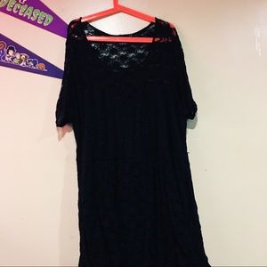 ASOS CURVE Lace Skater Dress 3/4 Sleeve